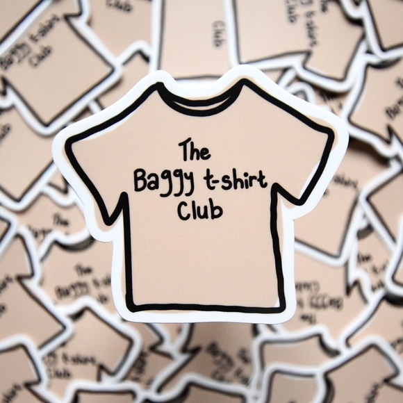 The Baggy T-Shirt Club Sticker - Picture 1 of 3